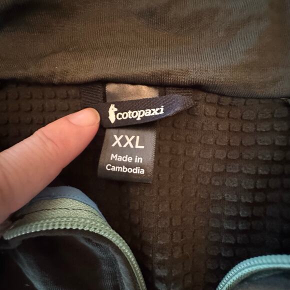 Cotopaxi Otero Fleece Half-Zip Pullover Men's 2XL XXL Green/Blue - Picture 4 of 9